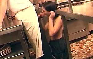 French teen fucked in the kitchen