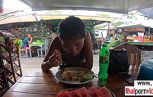 Amateur Thai teen Namtaan asks BF to feed her hungry asian pussy