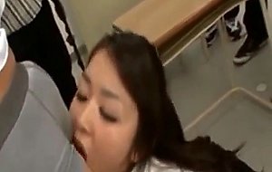 Dirty asian teacher drinks her squirt