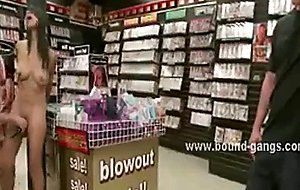 Indonesian prostitute all naked in shop