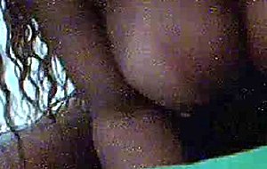Ebony travesty by webcam