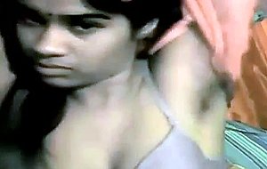 Indian porn girl on webcam teasing