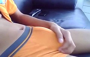 Young latin guy cum on cam