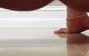 Sexy teen squirts on floor