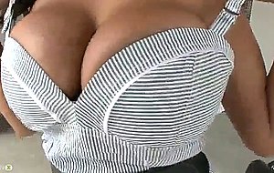 Busty indian chick priya rai demonstrates her amazing pair of tits