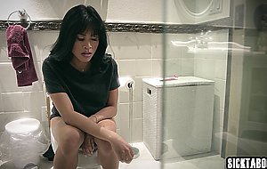 Desperate Asian Ember Snow used dirty stranger just to fuck her so hard