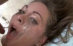 Messy mascara bitch cant get enough cock