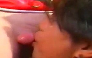 Sweet cum swallowing after oral sex