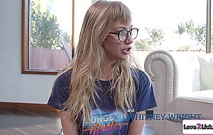 Teen cheerleader has an orgy with stepsister and nerd bffs