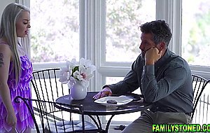 Stepdad having a delicious meal eating up his stepdaughters sweet cunt