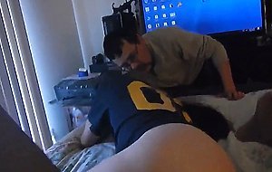 Asian girl anal with black