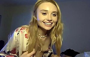 Skinny teen rides hard cock and gets load of cum on her face live at sexycamx