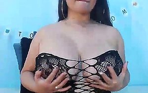 Busty Thick Chick having fun with her Dildos