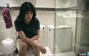 Desperate big boobed asian teen Ember Snow fucked roughly by a stranger