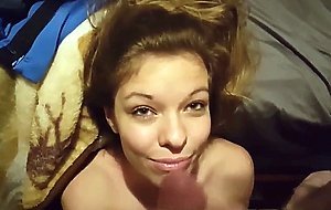 Masturbating on cute submissive girlfriend's face - COMP