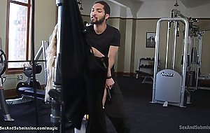 Black camera man fucks fitness MILF