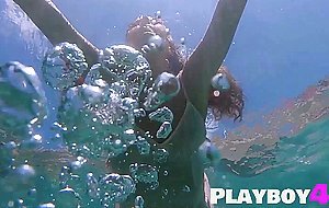 Amazing MILF with nice ass Katya Clover posed underwater in hot clothes