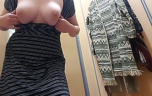 masturbating with dildo in public dressing room