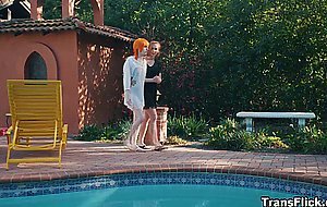 Jean Hollywood and Shiri Allwood fuck Kenzie Anne in 3some