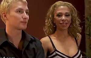 Blonde guy made to suck tranny dick