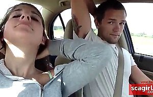 Sucking cock on a road trip