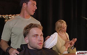 Reese Rideout Anal Fucks Trent Marx in Barbershop