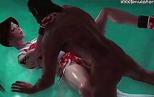 Wrestling 3D Hentai BBC Animation Sex