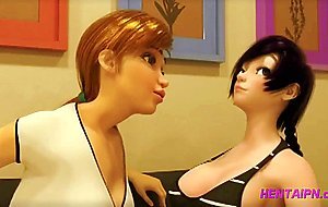 3D Shemale FUTANARI on Busty Female Animation