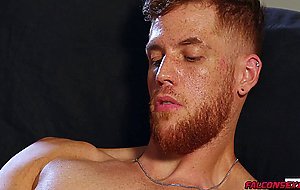 Chris was looking VERY hot stroking that ginger cock