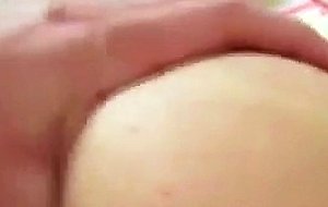 Amateur girlfriend fingers in butthole