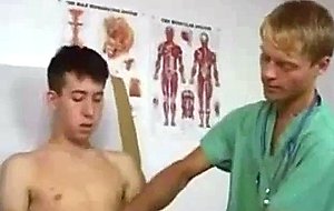 Muscular blond boy gets fucked by doctor