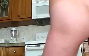 Sexy teen girl katarina gets naked in the kitchen