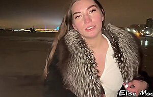 Elise moon, russian girl sucks honey cock in the bitter