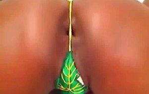 Ebony anal masturbation and vibrator stretching
