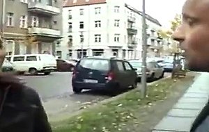 German brunette picked up in the street