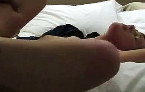 Horny couple fucking on a bed