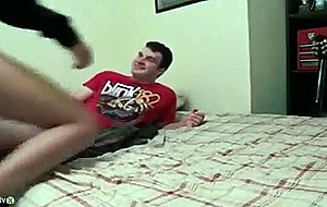 Shy teen rides cock and gets creampied in her pussy for first time