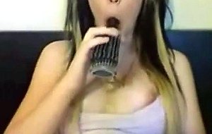 Emo teen fingers her pussy to orgasm