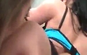 Nasty lesbian teen licking honey milfs ass hole with lust