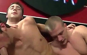Three straight guys sucking and fucking each other