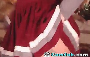 Crazy Cheerleader Goes Nuts on Cam