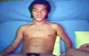 A home video of straight japanese guy takes a vibrator on