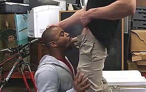 Black dude sells himself as a toy in a shop