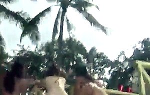 Springbreak college booty shaking contest in cancun