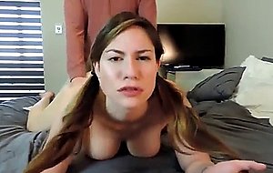 Beautiful amateur girlfriend fucked on cam