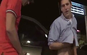 Young jocks fuck at parking lot