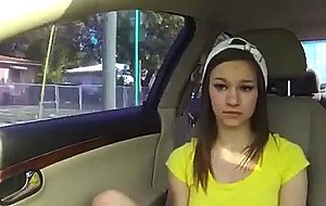 Kinky radiant teen backseat fucking