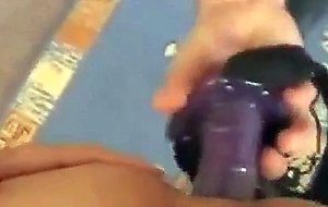 Kinky anal slut gets loosened up by vibrator before cock