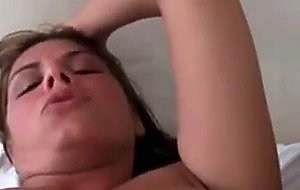 Teasing her wet pussy and sucking a wiener