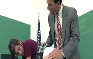 Schoolgirl got fuck with her teacher when he is not doing her homework